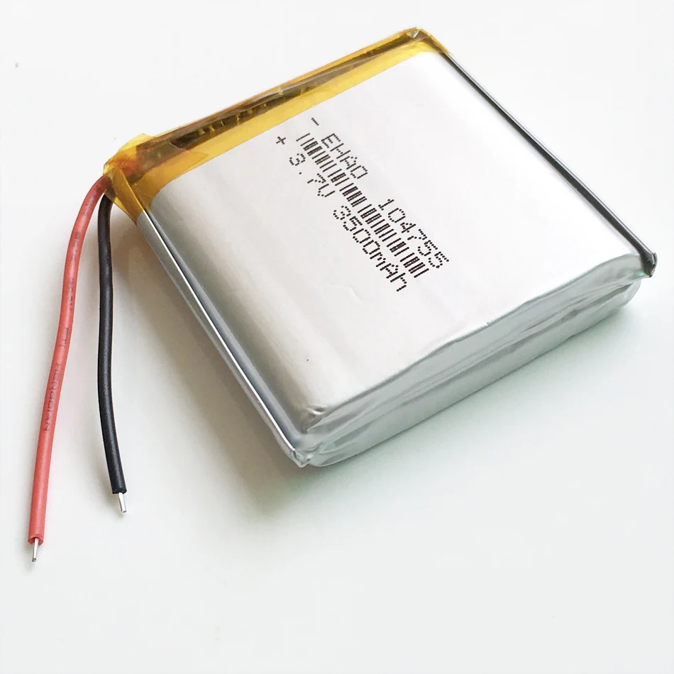 Литий-полимерная аккумуляторная батарея 3 7 в 3500 мАч 104755 для GPS PSP Power bank планшета ПК