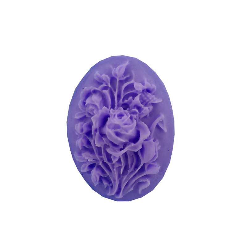 Oval Flower Shape Silicone Soap Mold Candy Chocolate Diy Cake Decorating Fondant Molds Kitchen Baking Mould | Дом и сад