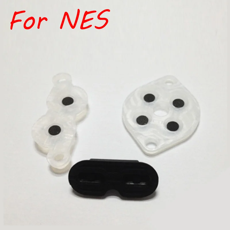 1X8 модель для NDS NDSL NDSI LL XL 3DS NEW 3DS SNES NES WII проводящий резиновый кнопочный коврик комплект запасная часть для DS Lite DSL - Цвет: for NES