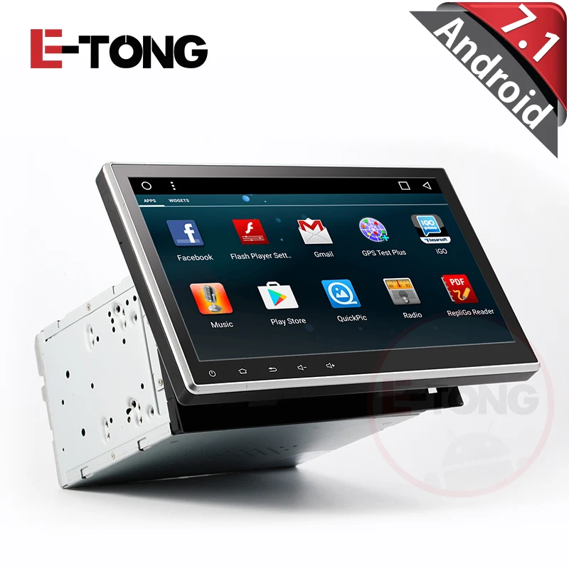 Android 7.1 4 ядра 10.1 дюймов двойной 2din 1024*600 автомобилей GPS DVD плеер Bluetooth стерео Sat Nav USB