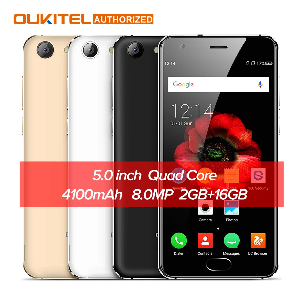 Франция доставка OUKITEL K4000 плюс 4G смартфон 5 0 дюйма Android 6 MTK6737 4 ядра 2 Гб Оперативная