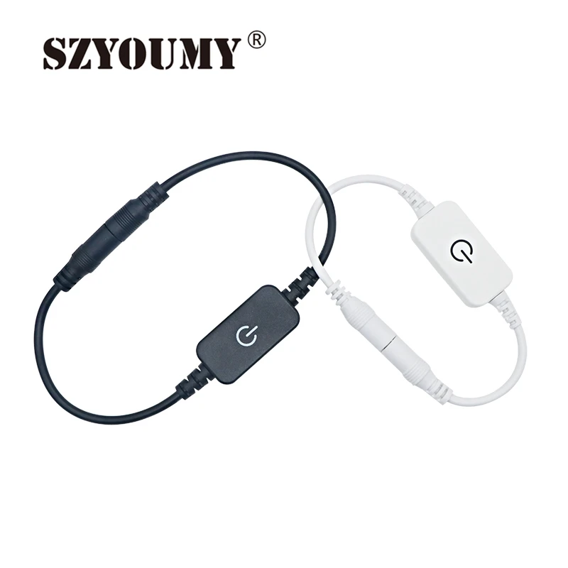 SZYOUMY сенсорный светодиодный диммер выключатель с DC гнездовой штекерной вилкой