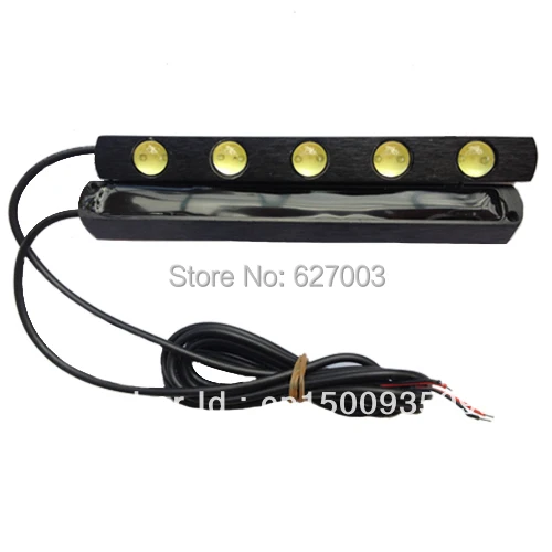 2PCS 5 LED Super Bright Daytime Running Car Racing Tail Brake Light DRL Lamp | Автомобили и мотоциклы
