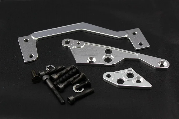 

baja CNC sliver color main frame engine link reinforcement titanium 85175