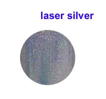 laser silver 1 Лист 1" x 20"/25 см x 50 см Лазерная теплопередача виниловая голограмма радуга ПВХ пресс футболка железа на HTV фильм - Цвет: laser silver
