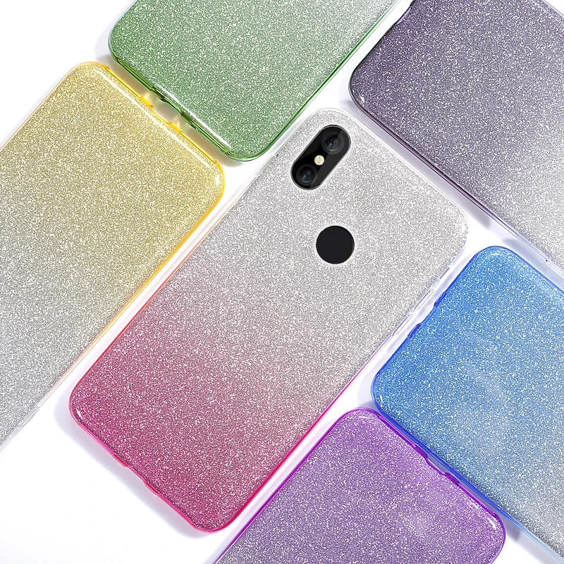 Чехол для Redmi 6 6A Pro ультра тонкий роскошный двухслойный Блестящий Мягкий