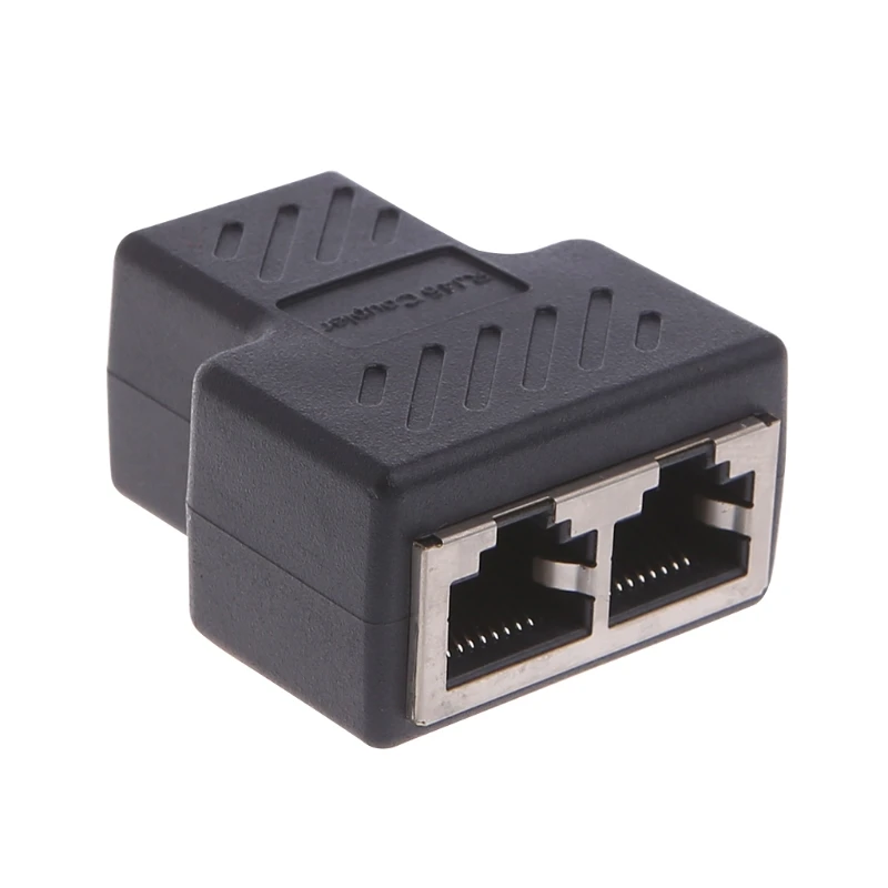 1-2 способа LAN Ethernet сетевой кабель RJ45 гнездовой сплиттер разъем адаптер для
