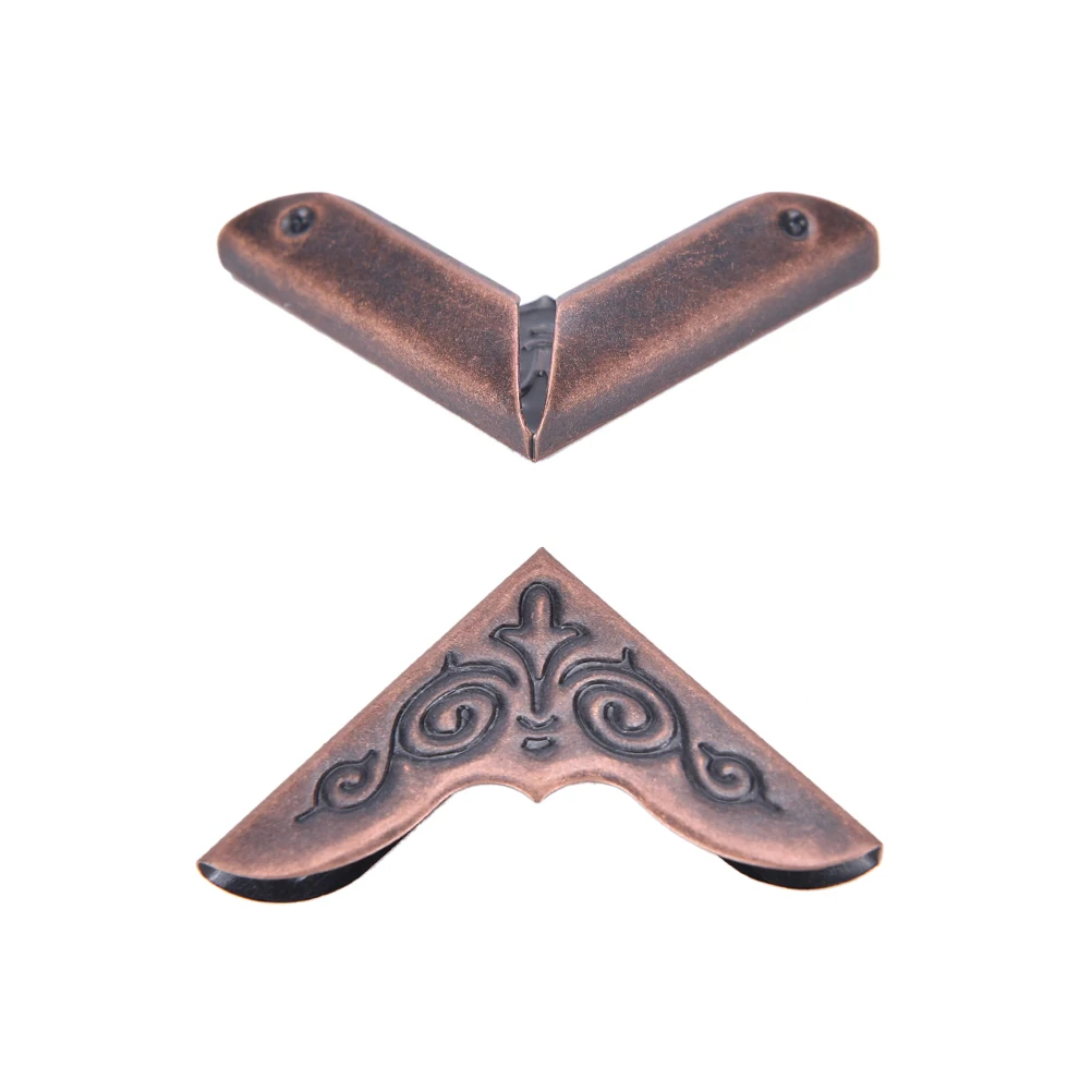 

12PCS Corner Protection Albums Menus Folders Antique Bronze Metal Book Scrapbooking Notebook Corner Protectors brackets
