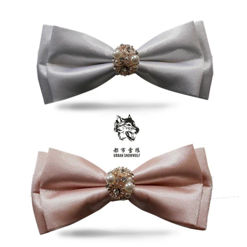 

New Free Shipping fashion Men's male Korean business formal wedding groom Groomsmen exquisite silk tie Double Diamond ON SALE