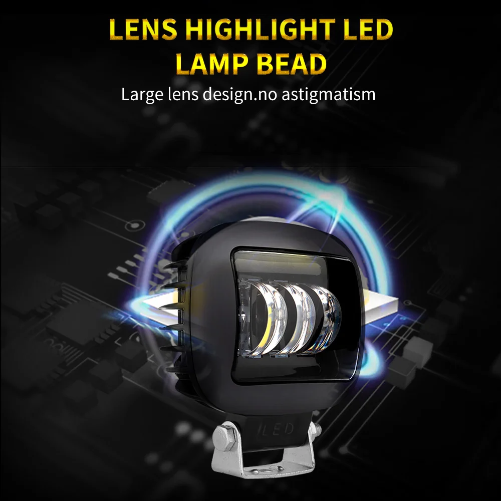 Светодиодные лампы gzkafolee для автомобиля Светодиодная панель светильник 12 В 24 30 Вт