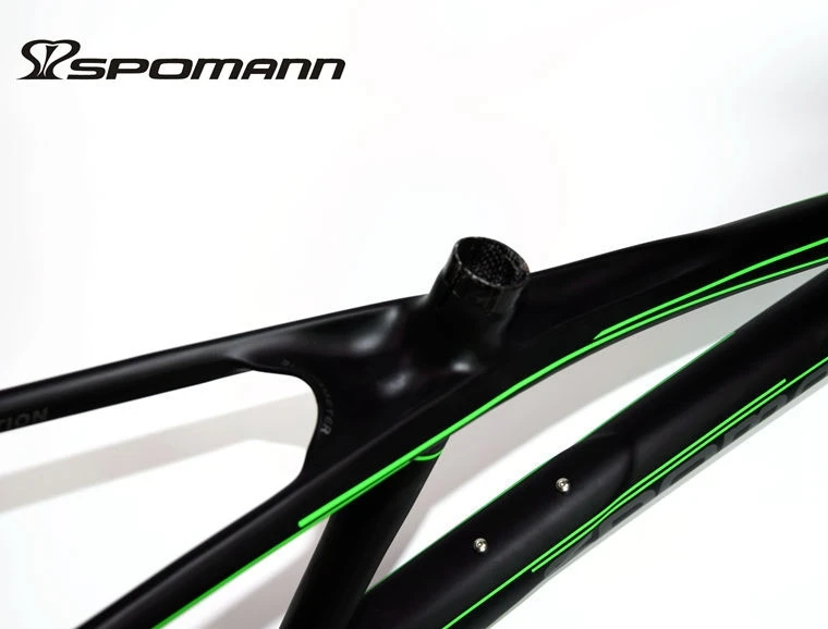 Новейшая модель; SPOMANN 27,5*15,5/17,5/19," дюймов горный велосипед матовый UD полностью из углеродного волокна, углеродный руль для велосипеда рамка 27.5er MTB части гарнитуры