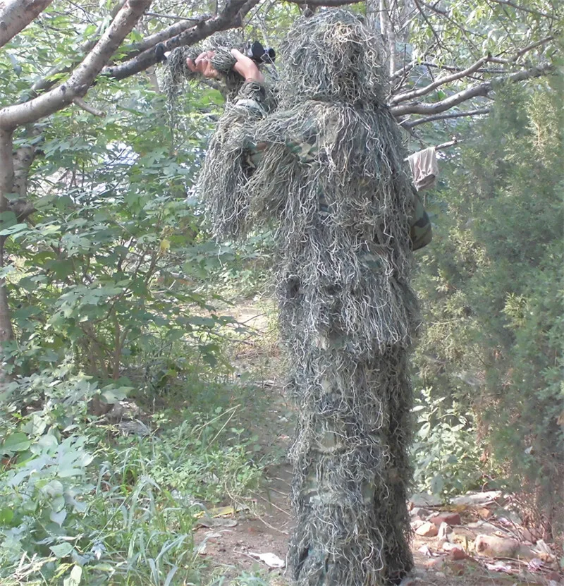 Трава Тип Военная охота наблюдение за птицами камуфляж Ghillie костюм снайпера