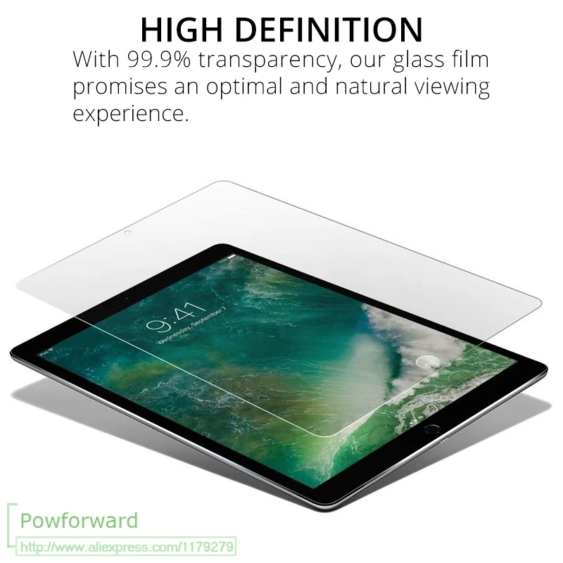 Защита экрана для Apple iPad Pro 11/12.9 дюймов 2018 новая модель закаленная защитная пленка