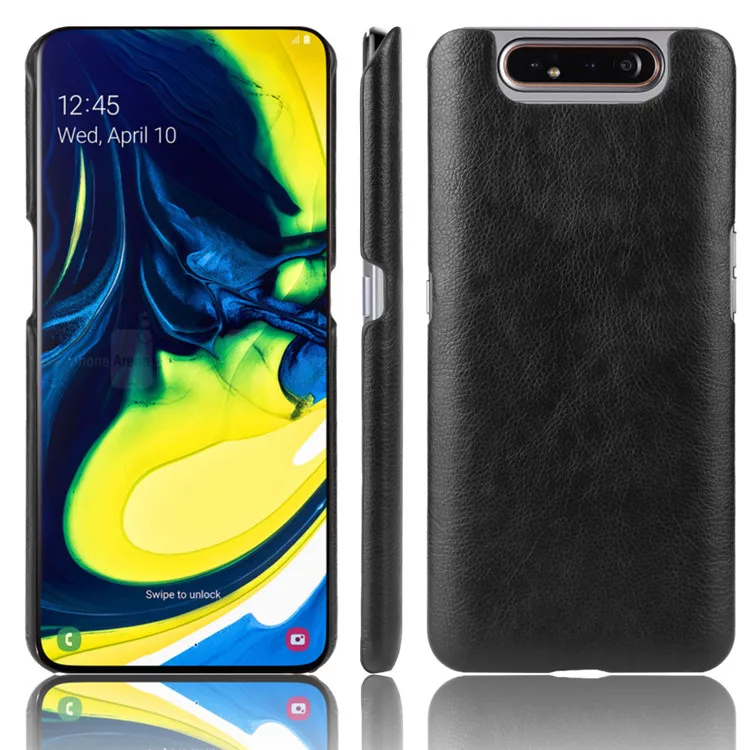 Для samsung Galaxy A80/A90 чехол из искусственной кожи Кожа с рисунком Litchi жесткий чехол для samsung Galaxy A80 A 80 SM-A805F/DS чехол для телефона