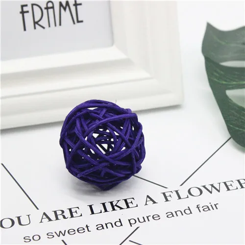 Deep purple 3/4/5 см, наряды для хэллоуина украшения ротанговая Пальма клубок DIY украшения Sepak Takraw дома украшение на Рождество и день рождения Свадебная вечеринка украшения - Цвет: Deep purple