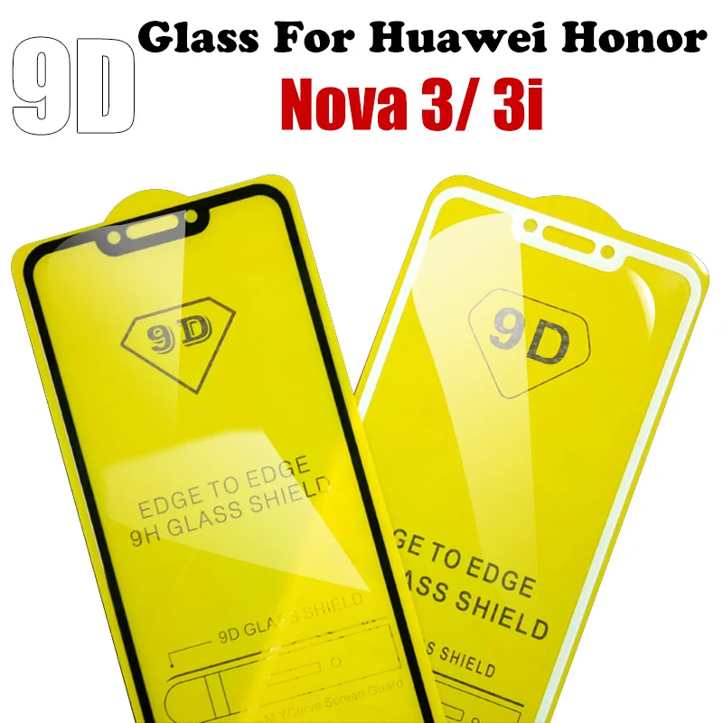 9D стекло для huawei nova 3 Полное покрытие Защита экрана huawe 3i PAR LX1 6 дюймов защитная
