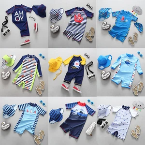 Купальник детский, для мальчиков, хлопок, размер: 3 m6м9 m12м18 m24м, 2 цвета