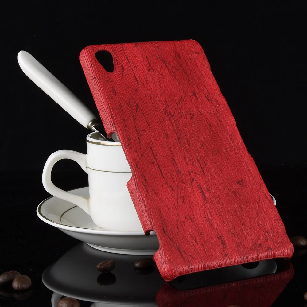 Новый чехол subin для Sony Xperia Z3 Dual Деревянный из искусственной кожи и поликарбоната