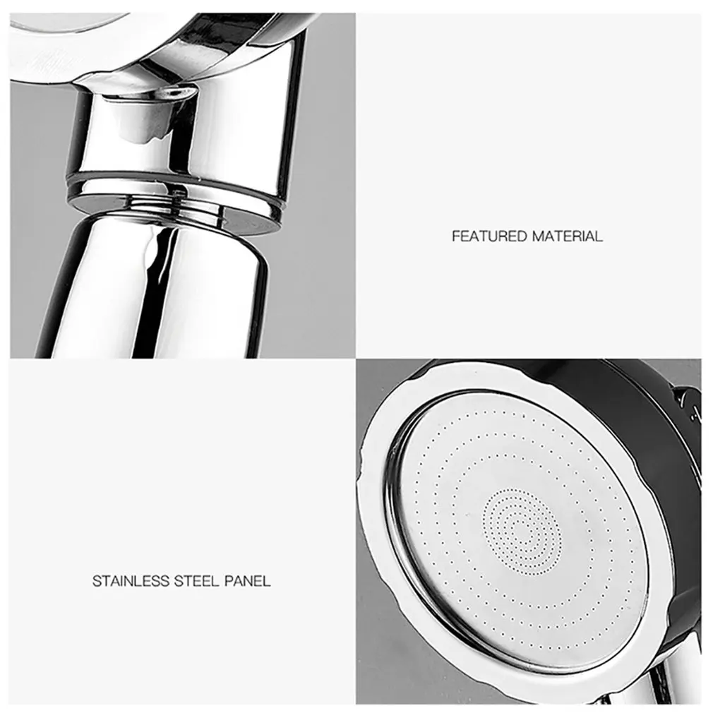 Портативный размер 3 зубчатая ручная домашняя душевая головка под давлением ABS