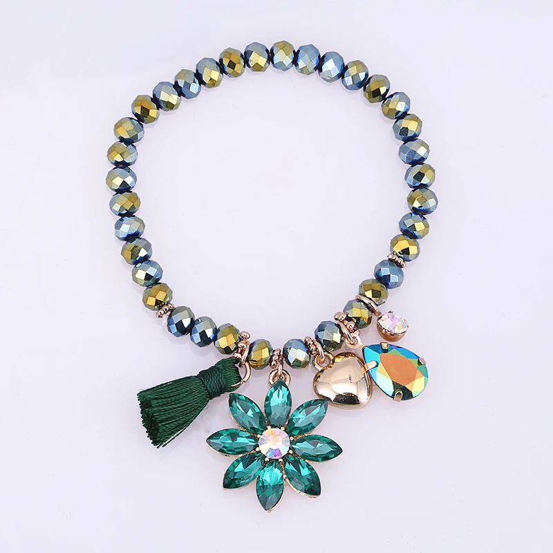 Женский браслет с бусинами кристаллами|bracelets for|bracelets for womenpulseras mujer |