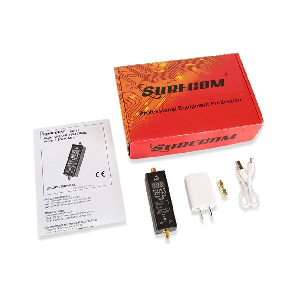 X радиодность SURECOM SW33 VHF/UHF мини мощность & SWR метр радио портативный ручной