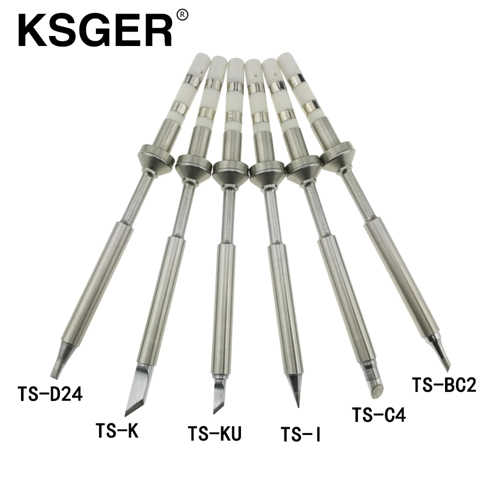 KSGER TS100 паяльника без свинца Замена различные модели наконечник Электрический паяльный наконечник TS100-K KU я D24 BC2 C4