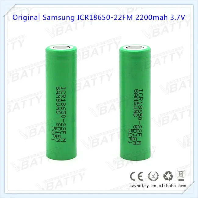 100% оригинал для Samsung ICR18650 22FM 18650 2200 мАч 3 7 В литий ионная аккумуляторная батарея e