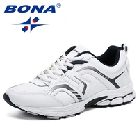 bona breathable sneakers men casual shoes chaussure homme trendy sneakers men flats lace up zapatillas mujer zapatos de hombre