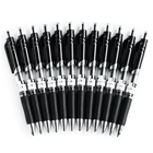 Гелевая ручка DELI S01S02, 12 шт., черная ручка 0,50,7 мм, ручка для подписи, красные синие чернила в коробке