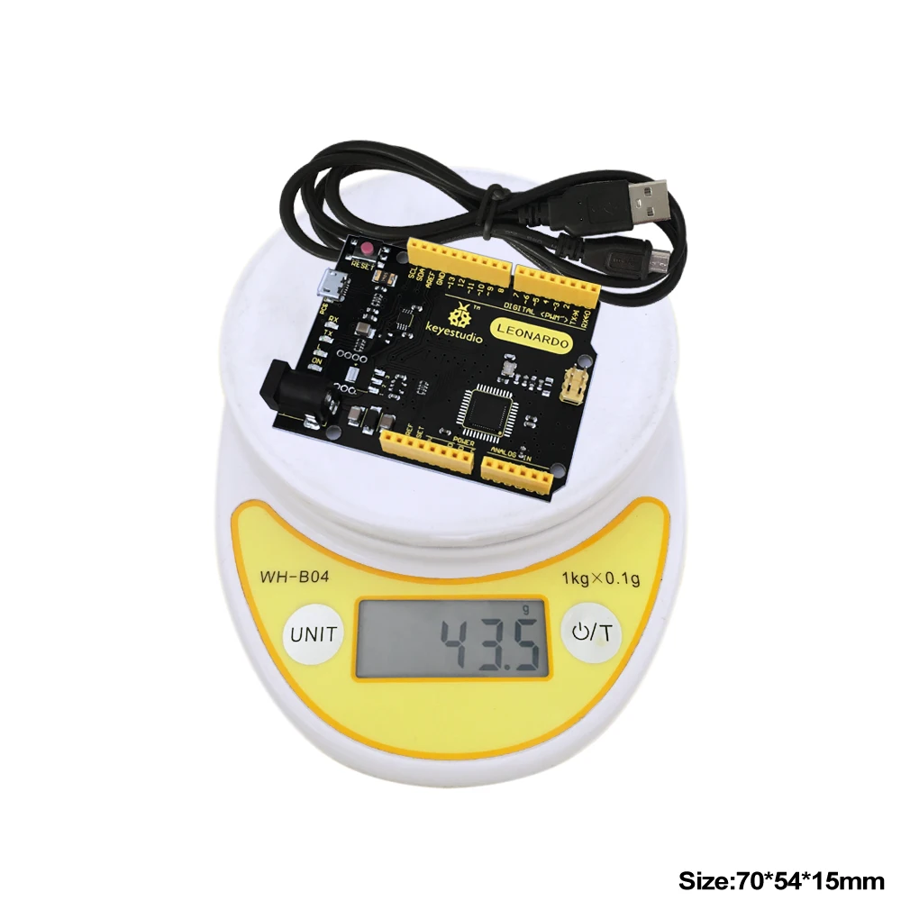 Бесплатная доставка! Макетная плата keyestudio ATmega32U4 Leonardo R3 + 1 м кабель Micro USB для Arduino
