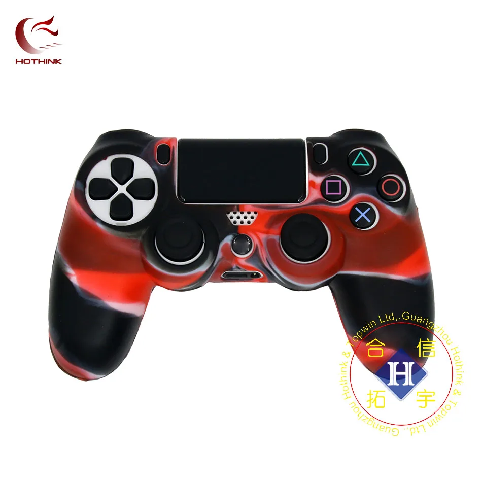 HOTHINK Камуфляжный защитный силиконовый чехол скин обложка для Playstation 4 тонкий