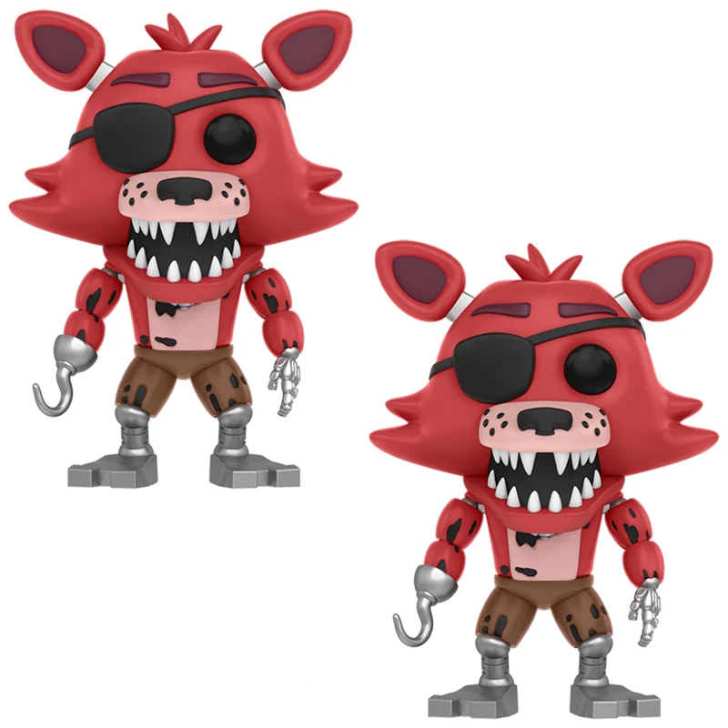 2PCS Five Nights At Freddy's» «пять ночей у Фредди» с рисунком персонажей из игры «пять ночей в Фредди» 2 шт./компл. игрушки куклы Бонни и Чика Фокси» из мультфильма для мальчика, с принтом Фредди 5 Fazbear кукол с принтом "Кошмар Медведь ПВХ фигурки - Цвет: 2PCS