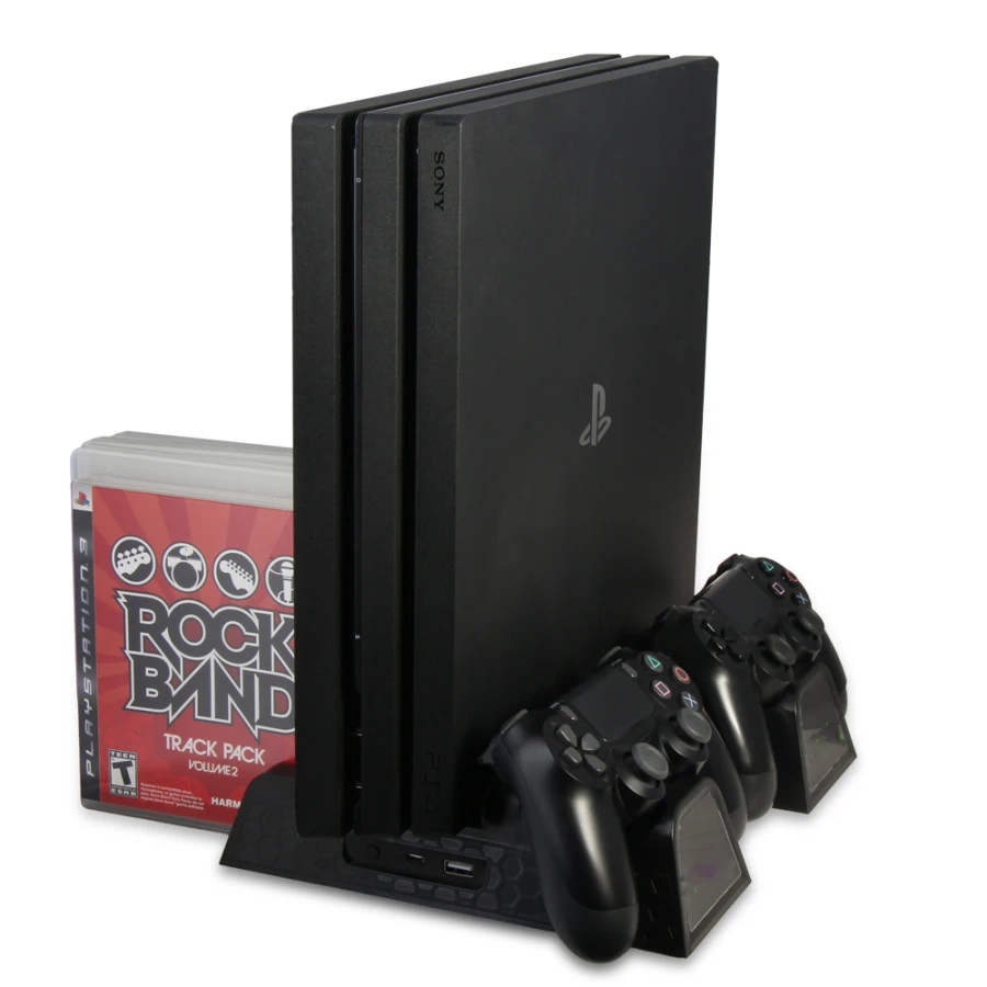 Вертикальная подставка DOBE для PS4/PS4 Slim/PS4 PRO охлаждающий вентилятор зарядная