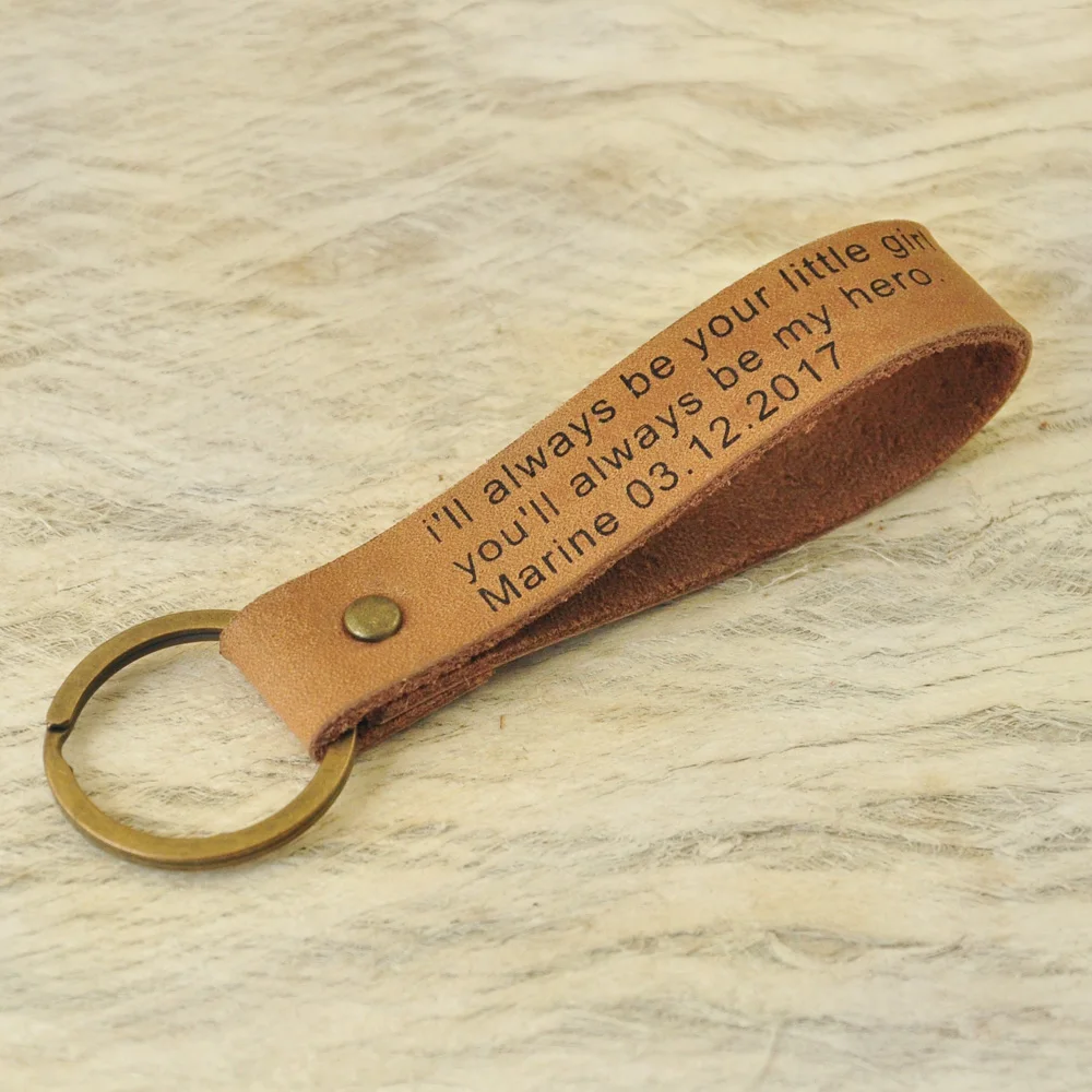 Персонализированный мужской брелок для ключей на День отца подарок папы Подарок