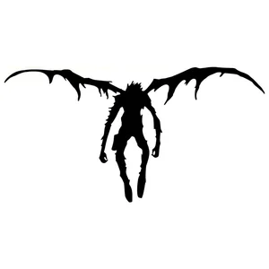 16,8 см * 8,8 см Death Note Ryuk модные виниловые наклейки для автомобиля Стайлинг автомобиля черныйсеребристый S3-4993