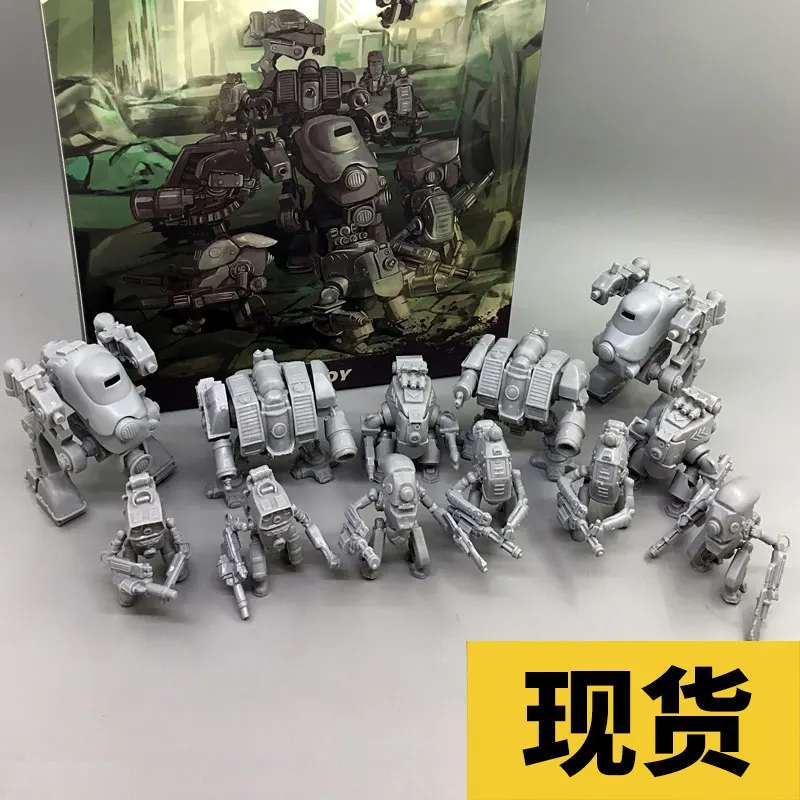 (12 шт./лот) JOY TOY Military 1:35 Mini Mech Lost World Unpaint версия Коллекционная фигурка для украшения