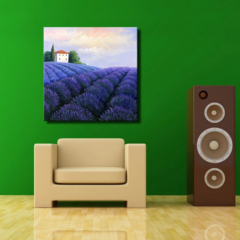 Высококвалифицированный художник ручная роспись пасторальный пейзаж картина