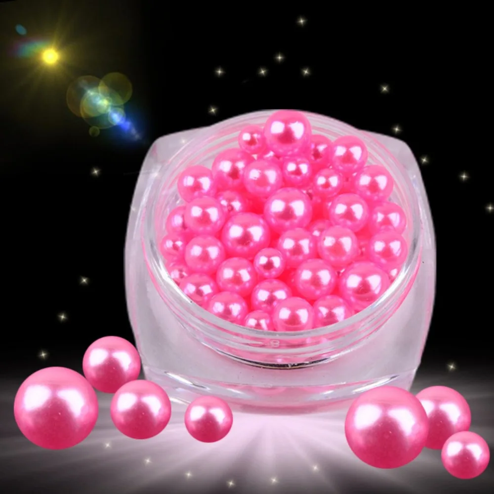 Сделай Сам Япония 3D дизайн ногтей матовый жемчуг красочный круглый шар смешанный