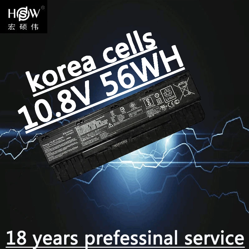 Аккумулятор HSW A32N1405 10 8 V 56WH для Asus G551 G551J G551JK G551JM G771 G771J G771JK N551J N551JW N551JM N551Z n551batzeria|battery