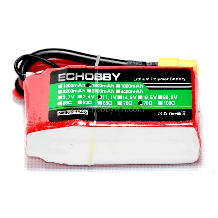 11 1 V/3 S 1600mAh 75C LiPO батарея XT60 разъем для FPV Drone RC multirotor | Игрушки и хобби