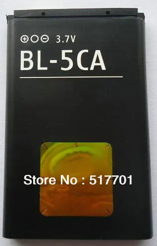ALLCCX Высокое качество батареи мобильного телефона BL-5CA для Nokia 1108 1110 1110i 1112 1112i 1116 1209