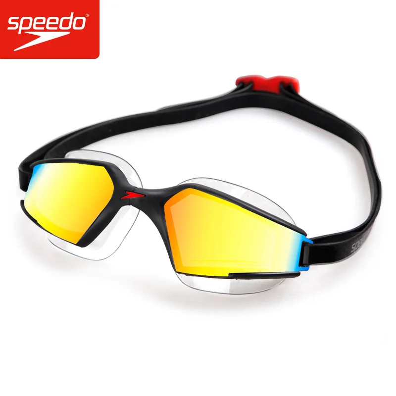 Speedo разноцветные Aquapulse Max Mirror 2 IQfit очки анти туман HD объектив УФ-защита для взрослых мужчин и женщин