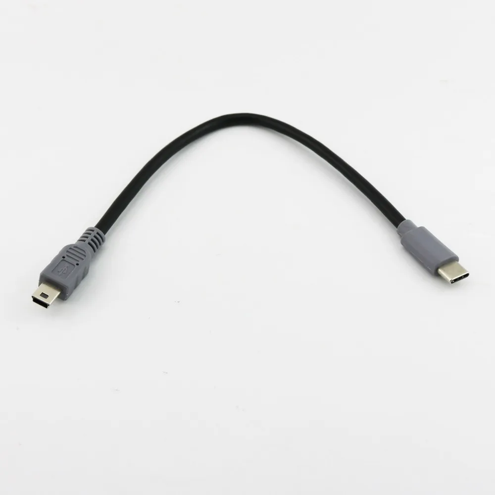 10 шт. USB Type C 3 1 штекер Mini 5 Pin B конвертер OTG адаптер свинцовый кабель для передачи