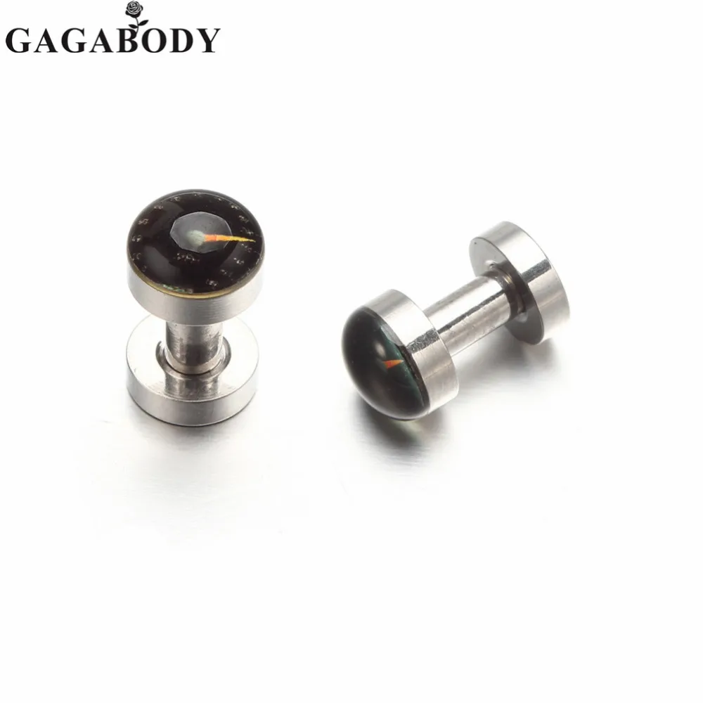 Рождественские ГАГА 1 пара 3-20 мм Панк Сталь Инструменты Панель Винт Тоннель Плагг Уши Расширитель Пирсинг Метрическая Шкала.