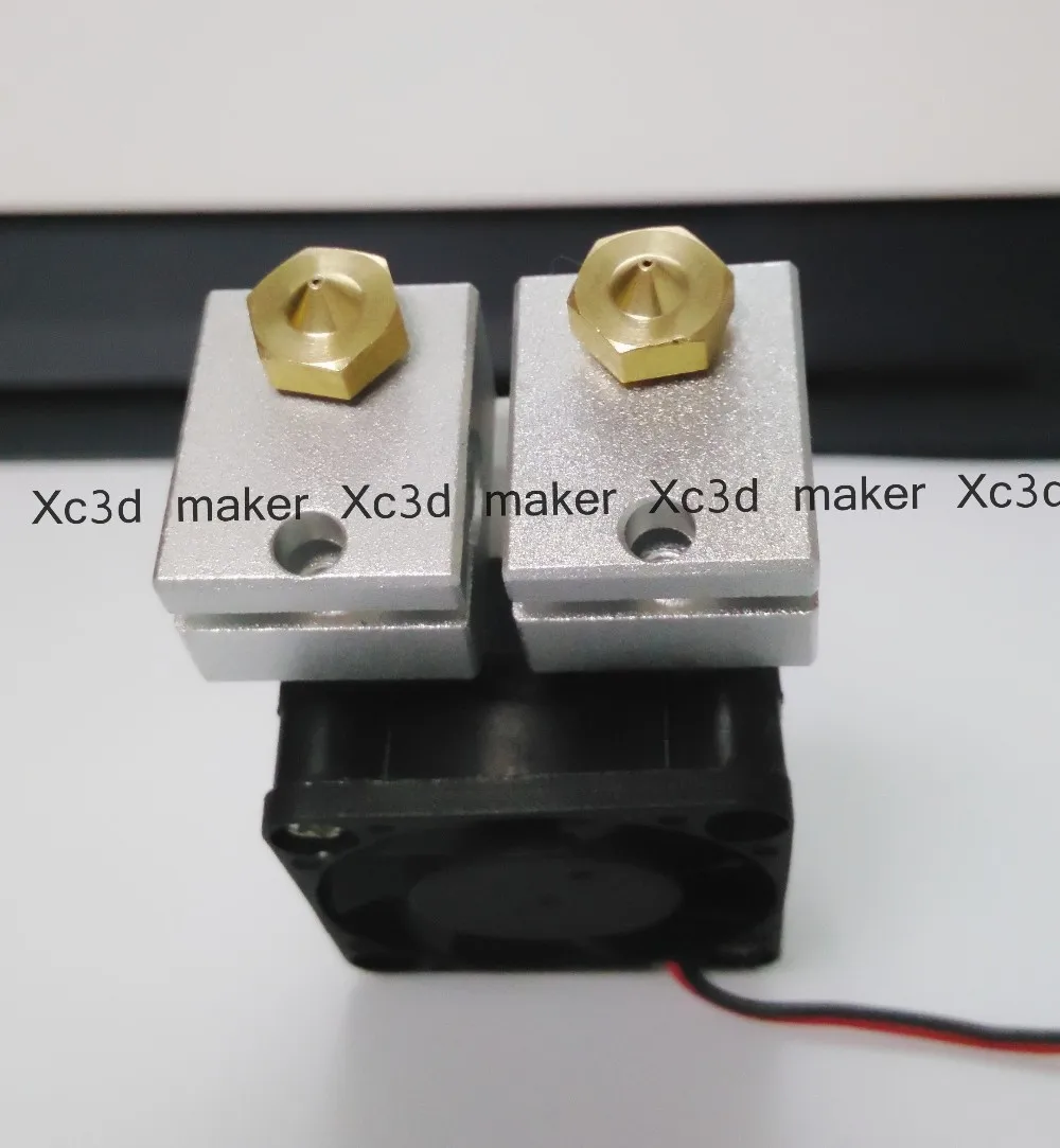 3d принтер двойной экструдер mk8 e3d v6 0.2 мм/0.3 мм/0.4 мм насадка комплект reprap prusa i3 impressora