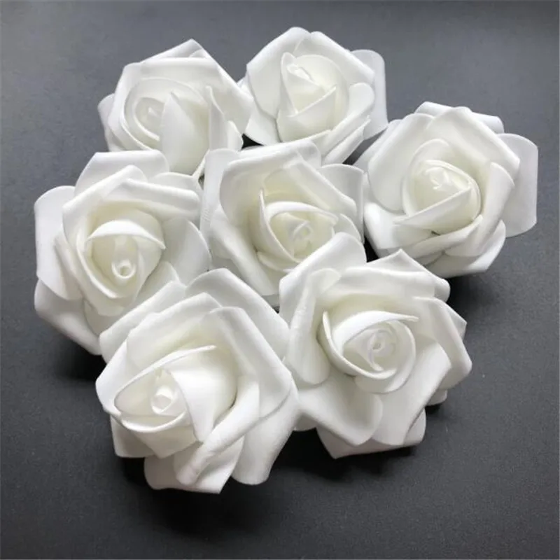 45pcs White Rose for LED String Lighting nightlight Valentine' Day Flower Party Wedding Christmas Fairy Decor