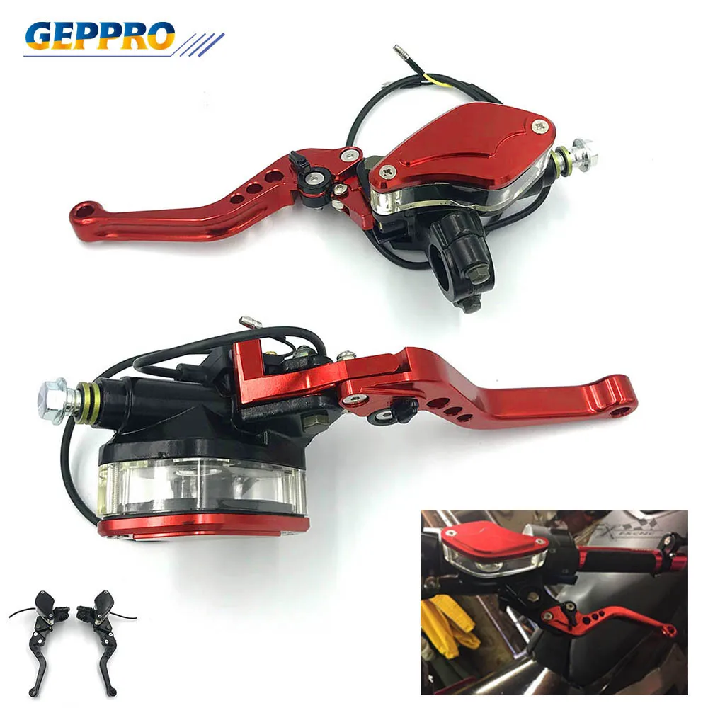 Алюминиевый Рычаг тормоза и сцепления для мотоцикла 7/8 дюйма 22 мм регулируемая