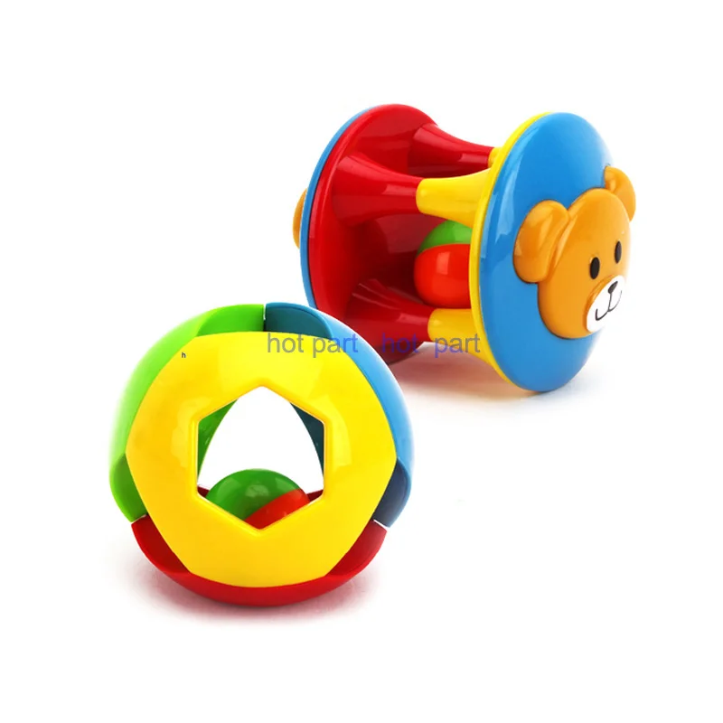 2 PCS/Set Baby Infant Kids Lovely Rattle Toy Hand Shake Bell Handbell Ring Musical Educational Gift New | Игрушки и хобби