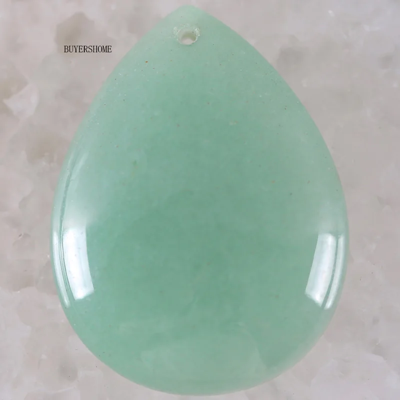 Green Aventurine Модное ювелирное изделие, натуральный камень, капля воды, тигровый глаз, унакит, эпидот, зеленый авантюрин, родонит, оникс, кристальная подвеска, 1 шт - Окраска металла: Green Aventurine