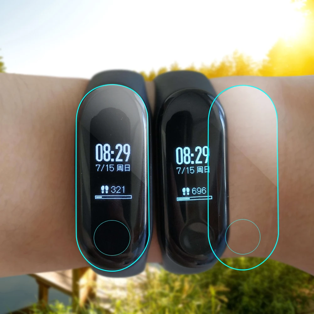 Защитная пленка для экрана из ТПУ Для Xiaomi Mi Band 3 умный Браслет полное покрытие